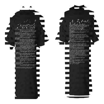 United States Bill Of Rights US Constitution T-Shirt - Monsterry