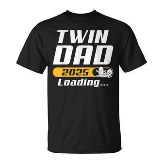 Werdender Papa Twin Dad 2025 Loading Twin Dad T-Shirt - Geschenkecke