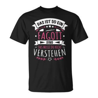 Women's Bassoon Bassoontist Musician Das Ist So Ein Bassoon Ding T-Shirt - Geschenkecke