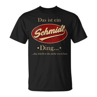 Women's Das Ist Ein Schmidt Ding Family Schmidt With-Neck T-Shirt - Geschenkecke