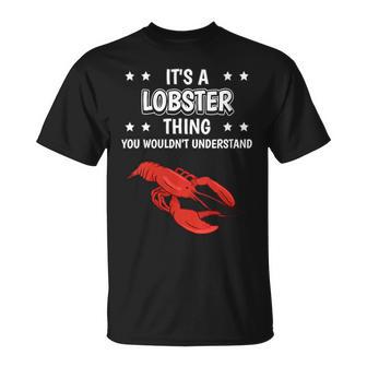 Women's Ist So Ein Hummer Ding Slogan Lobster With-Neck T-Shirt - Geschenkecke