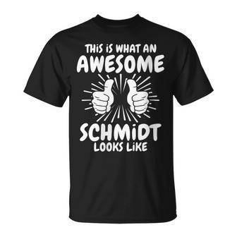 Women's Schmidt Surname Schmidt Surname Schmidt With-Neck T-Shirt - Geschenkecke