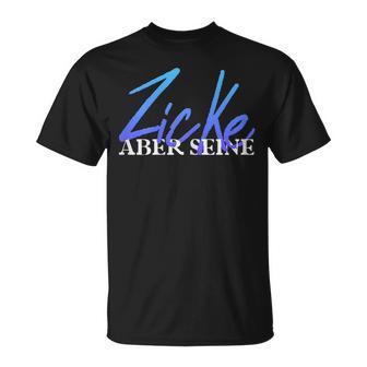 Women's Zicke Aber Seine Idiot Aber Ihr Paar Slogan Couple T-Shirt - Geschenkecke