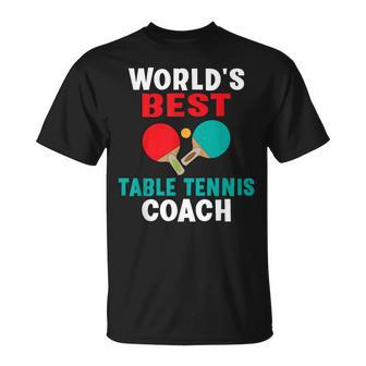 World Best Table Tennis Trainer T-Shirt - Geschenkecke