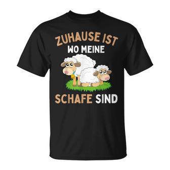 Zuhause Ist Wo Meine Schafe Sind T-Shirt - Geschenkecke