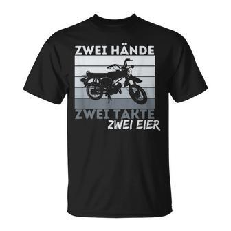 Zwei Hands Zwei Takte Simson Ddr Moped Two Strokeintage T-Shirt - Geschenkecke