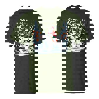 Bearry Christmas Santa Polar Bear Ride Christmas Xmas T-Shirt - Thegiftio