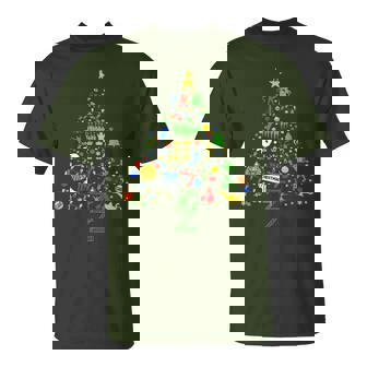 Broadway Musical Theatre Christmas Tree T-Shirt | Mazezy