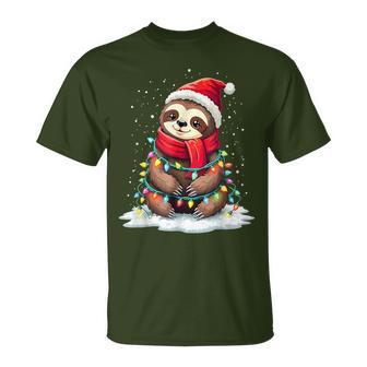 Christmas Children Sloth Xmas Family T-Shirt - Geschenkecke