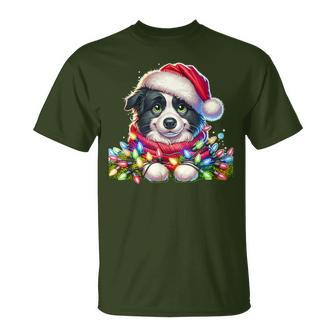 Christmas Hat Border Collie Border Collies T-Shirt - Geschenkecke