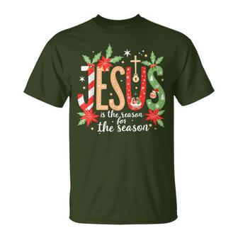 Christmas Jesus Is The Reason For The Season Nativity T-Shirt - Thegiftio UK