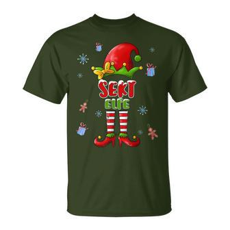 Christmas Outfit Sparkling Wine Elf Christmas T-Shirt - Geschenkecke