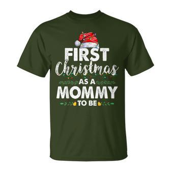 First Christmas As A Mommy To Be New Mommy Christmas T-Shirt - Monsterry