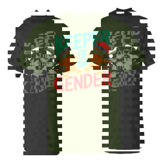 Gingerbread Gender Reveal Keeper Of The Gender Christmas T-Shirt - Seseable