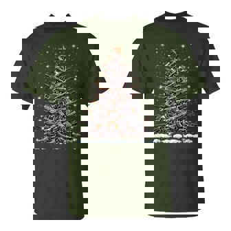 Guns Christmas Tree Xmas 2024 For Gun Lover T-Shirt - Thegiftio
