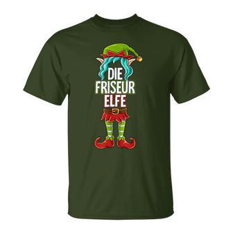 Hairdresser Elf Partner Look Christmas T-Shirt - Geschenkecke