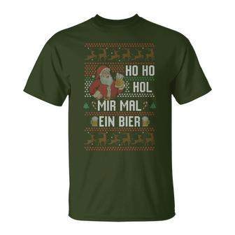 Ho Ho Hol Mir Mal Ein Bier Christmas T-Shirt - Geschenkecke