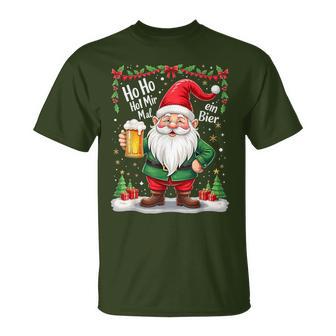 Ho Ho Hol Mir Mal Ein Bier Santa Claus Beer T-Shirt - Geschenkecke