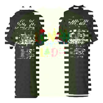 Holly Xmas Jolly Lunch Squad Lunch Lady Christmas T-Shirt | Mazezy