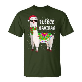 Llama Alpaca Christmas Fleece Navidad T-Shirt - Geschenkecke