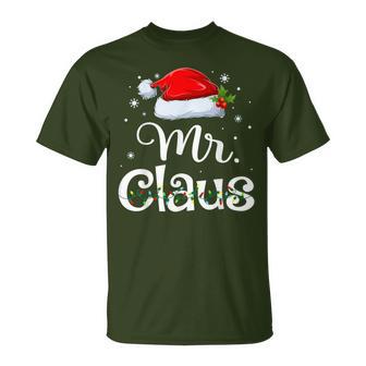 Mr And Mrs Claus Pyjama Santa T-Shirt - Geschenkecke