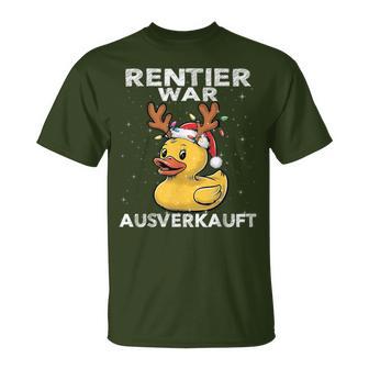 Reindeer Was Ausverkauft Elk Saying Christmas T-Shirt - Geschenkecke