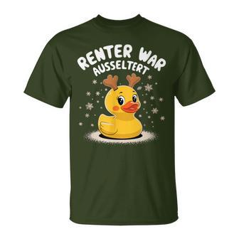 Renter War Ausgeltert Christmas Duck T-Shirt - Geschenkecke