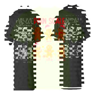 Retro Pain Scale Gingerbread Trauma Nurse Christmas Nursing T-Shirt - Thegiftio