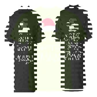 Santas Favorite Gymnast Christmas Gymnastics T-Shirt - Monsterry