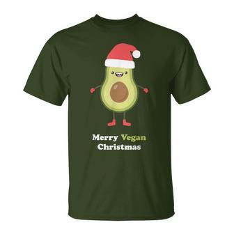 Vegan Christmas Avocado Xmas Christmas egan T-Shirt - Geschenkecke