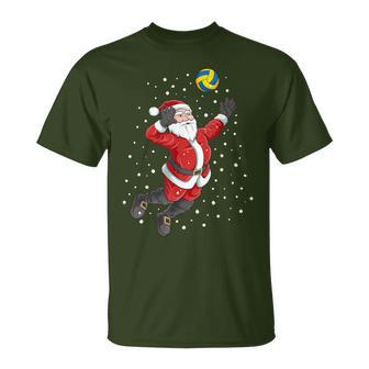 Volleyball Santa Claus Christmas T-Shirt - Geschenkecke