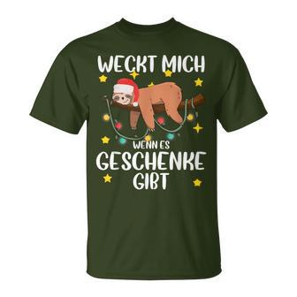 Wecke Mich Wenn Es Geschenke Gibt Christmas T-Shirt - Geschenkecke