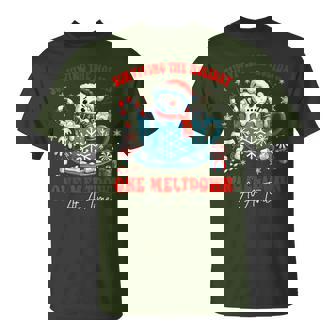 Xmas Surviving The Holiday One Meltdown At A Time Snow T-Shirt | Seseable CA