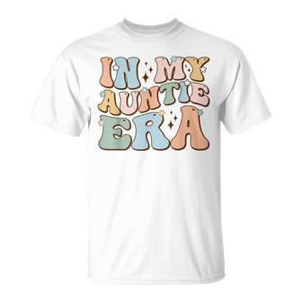 In My Auntie Era Retro Aunt Groovy Cool Tante To Be Best Aunt T-Shirt - Geschenkecke