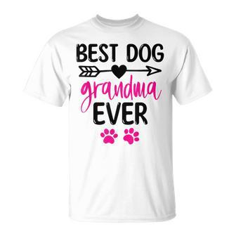 Best Dog Grandma Ever Cute Dogs Owners For Grandmas T-Shirt - Geschenkecke