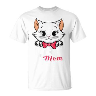 Cat Mom Outfit Mother Feline Mummy Kitty Mum T-Shirt - Monsterry