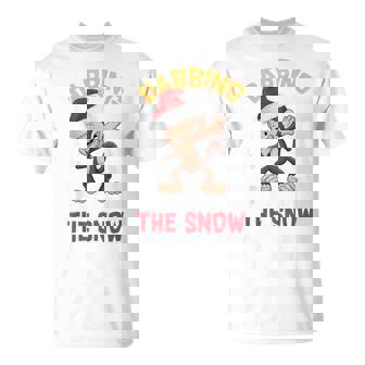 Dabbing Monkey Through The Snow T-Shirt - Monsterry