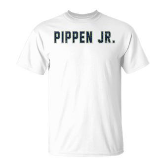 Distressed Team Pippen Jr Last Name Proud Family Gray T-Shirt - Geschenkecke