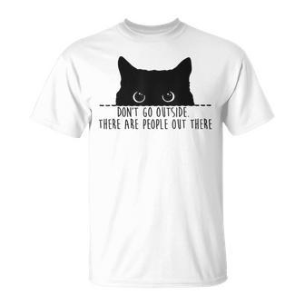 Cat Leute Da Draußen Cat French Language T-Shirt - Geschenkecke