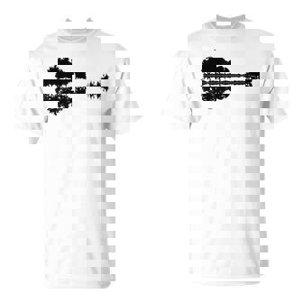 Guitare Forest Guitariste Guitariste Amateur De Nature Et De Musique T-Shirt - Cadeauxyz