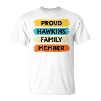 Hawkins Retro Hawkins Last Name Hawkins T-Shirt - Geschenkecke