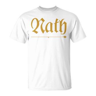 India Surname Nath Family Hindi Indian Surname T-Shirt - Geschenkecke