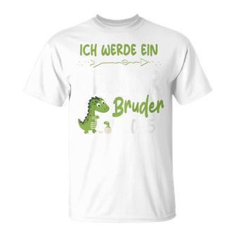 Kinder Ich Werde Ein Großer Bruder 2025 Dinosaur Baby T-Shirt - Geschenkecke