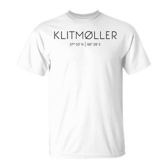 Klitmøller Klitmöller North Jutland Denmark North Sea Gray T-Shirt - Geschenkecke