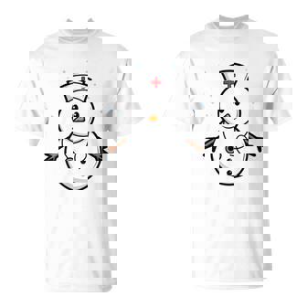 Medical Snowman Nurse Doctor Christmas Holidays Winter Snow T-Shirt - Monsterry