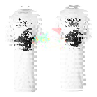 It Was Not Me The Christmas Tree Fainted Cat C T-Shirt - Monsterry