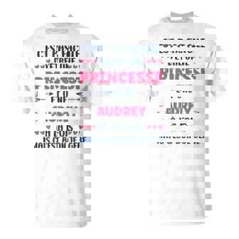 Princesse Super Audrey Fille Prénom Humour Audrey T-Shirt - Cadeauxyz