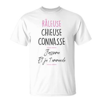 Râleuse Chieuse Connasse Copine Soeur Collègue Motarde T-Shirt - Cadeauxyz