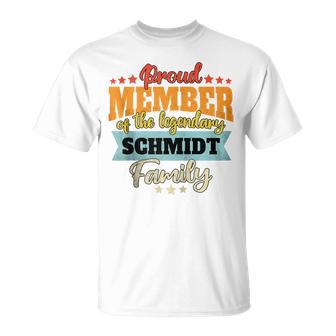 Schmidt Nachname Schmidt Kapuzenjacke T-Shirt - Geschenkecke