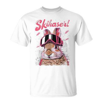 Skihaserl Apres Ski Haserl Skier Winter Women's Pink T-Shirt - Geschenkecke